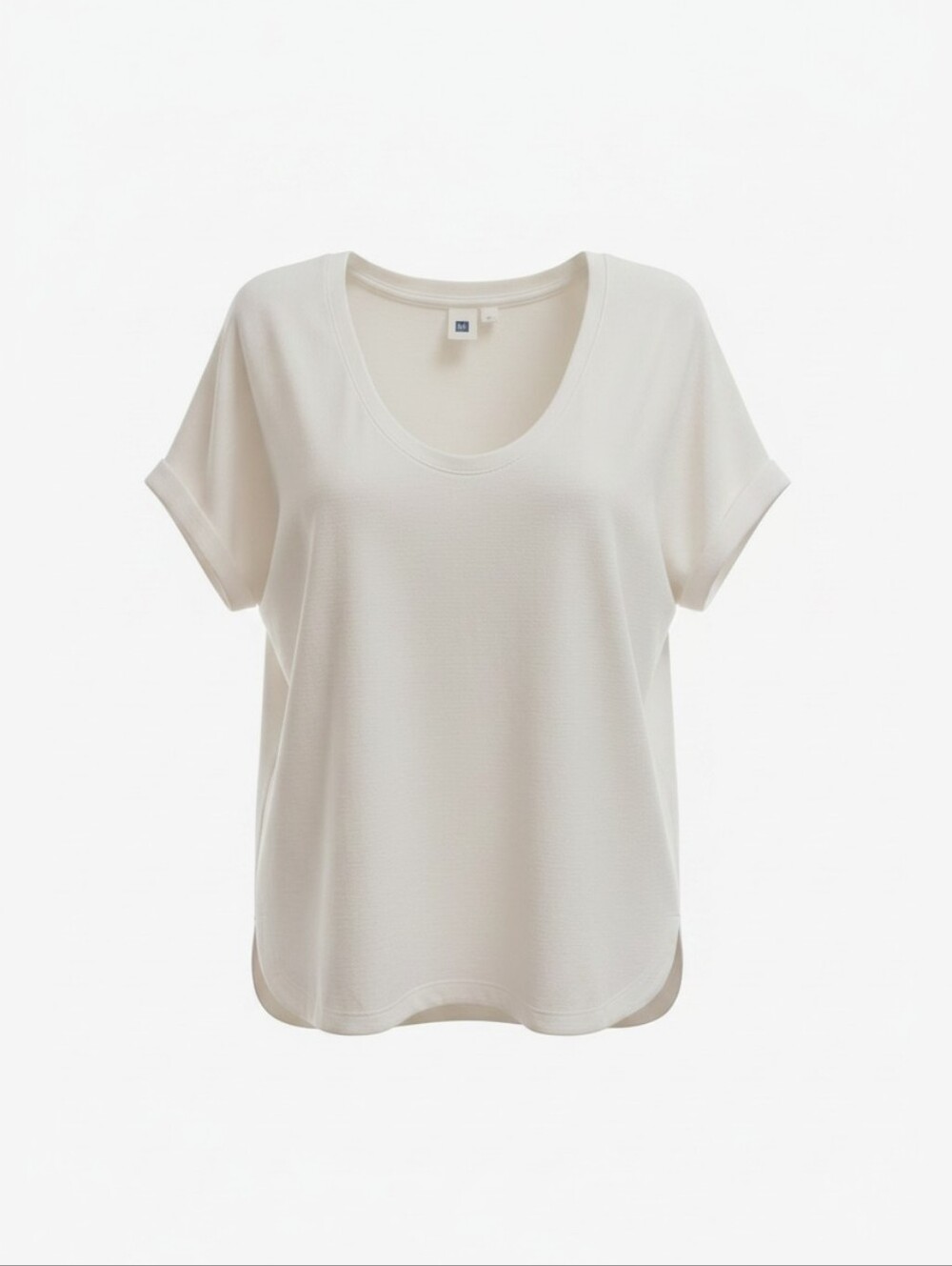 GAP Women's Scoop Neck Short Sleeve Tee in White